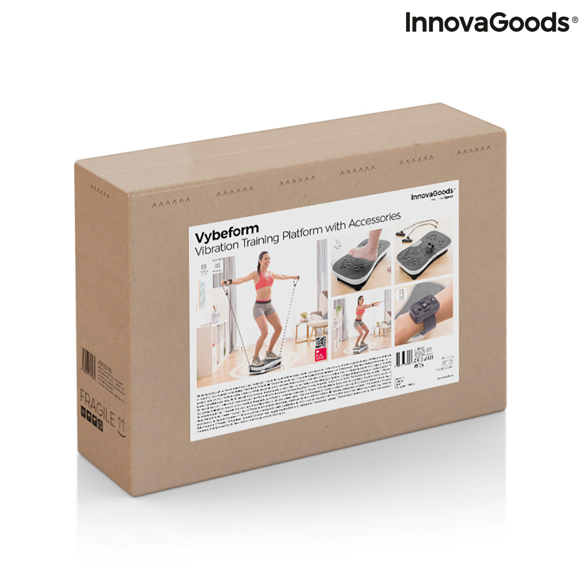 Vibrasjonstreningsplate med tilbehør og treningsguide Vybeform InnovaGoods - Image 18