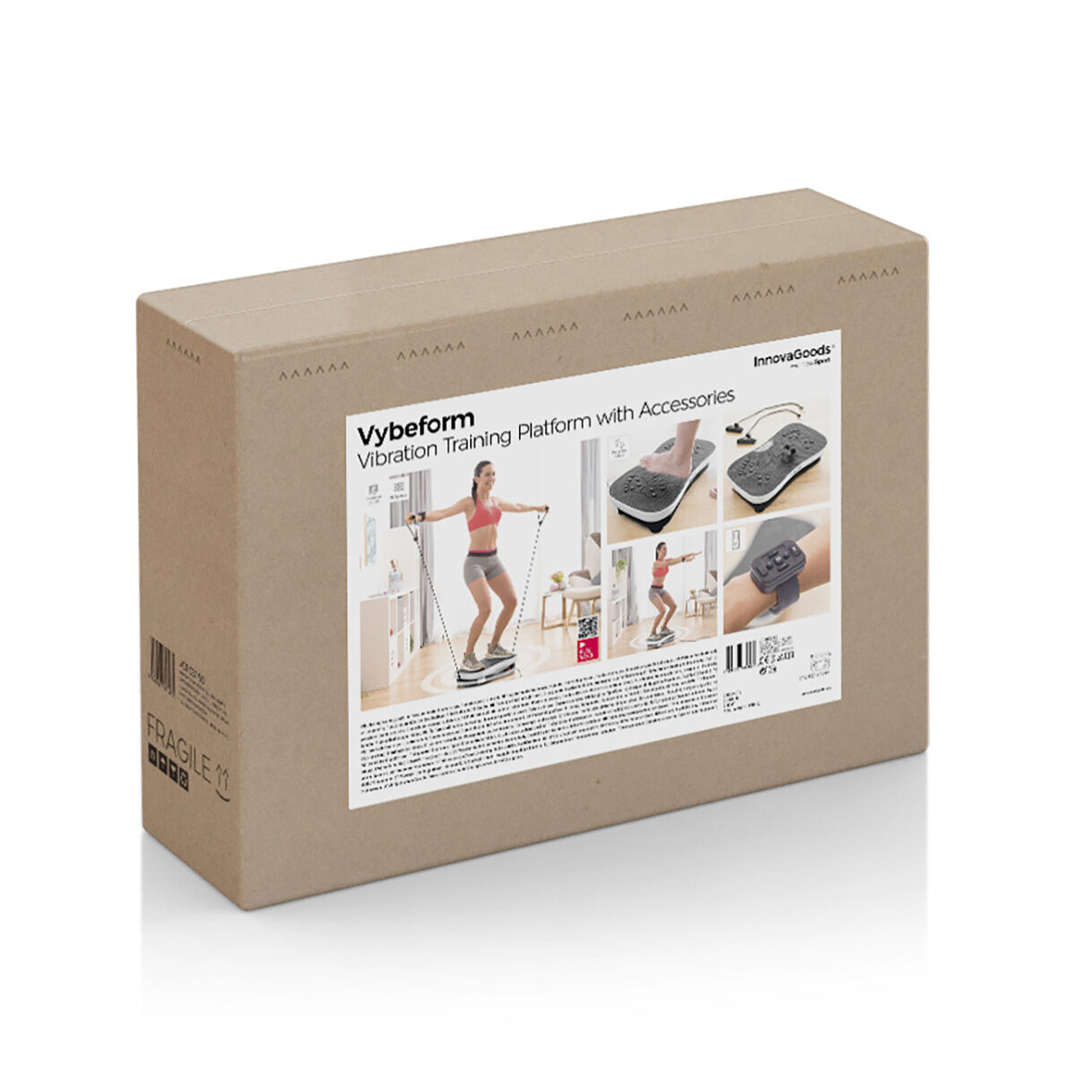 Vibrasjonstreningsplate med tilbehør og treningsguide Vybeform InnovaGoods - Image 34