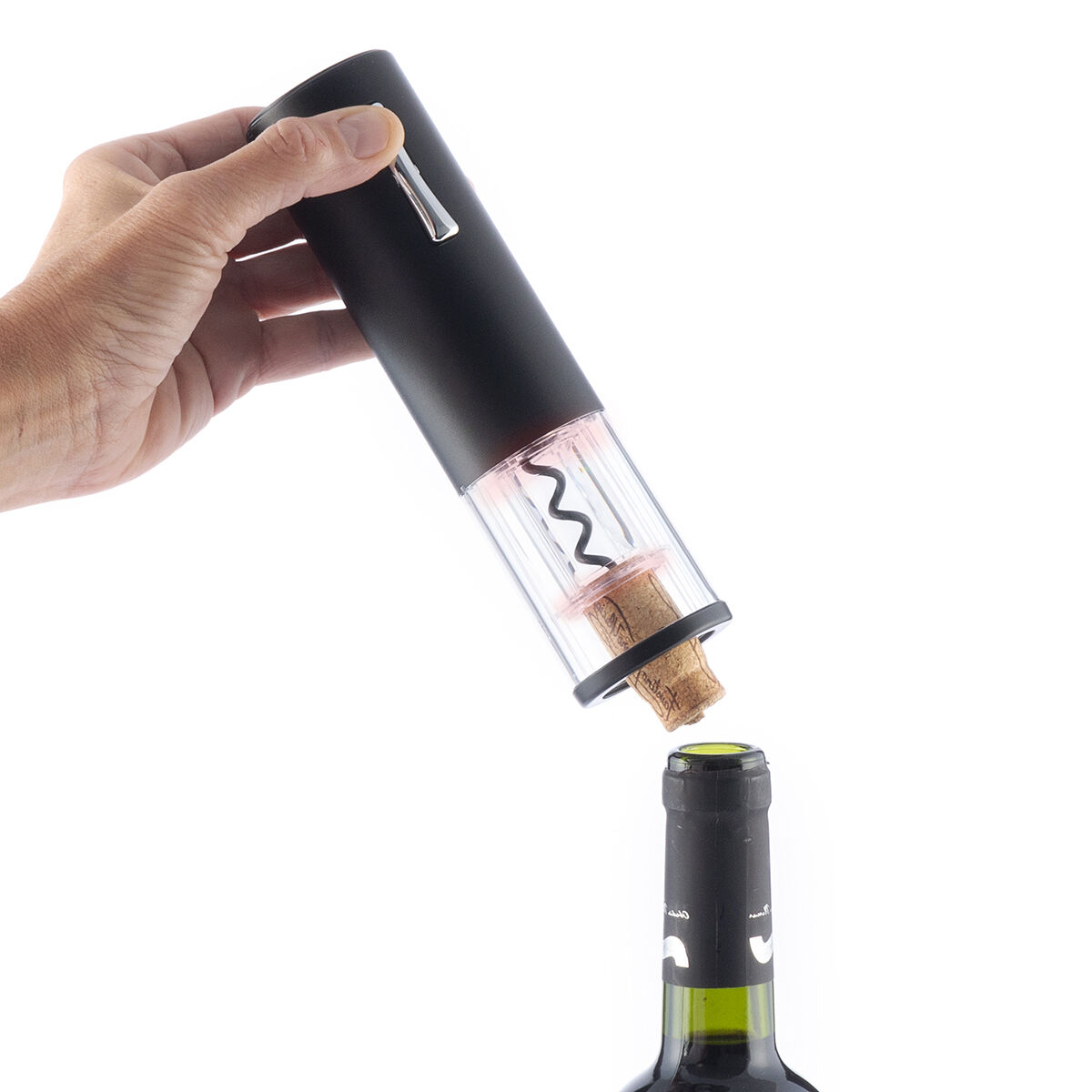 Oppladbar elektrisk korketrekker med tilbehør for vin Corklux InnovaGoods - Image 32