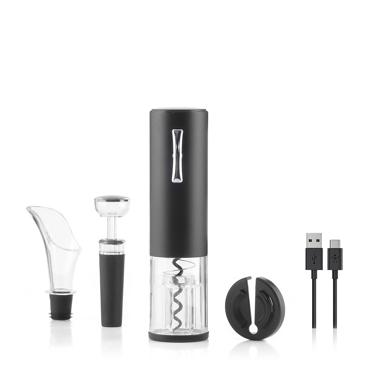 Oppladbar elektrisk korketrekker med tilbehør for vin Corklux InnovaGoods - Image 31